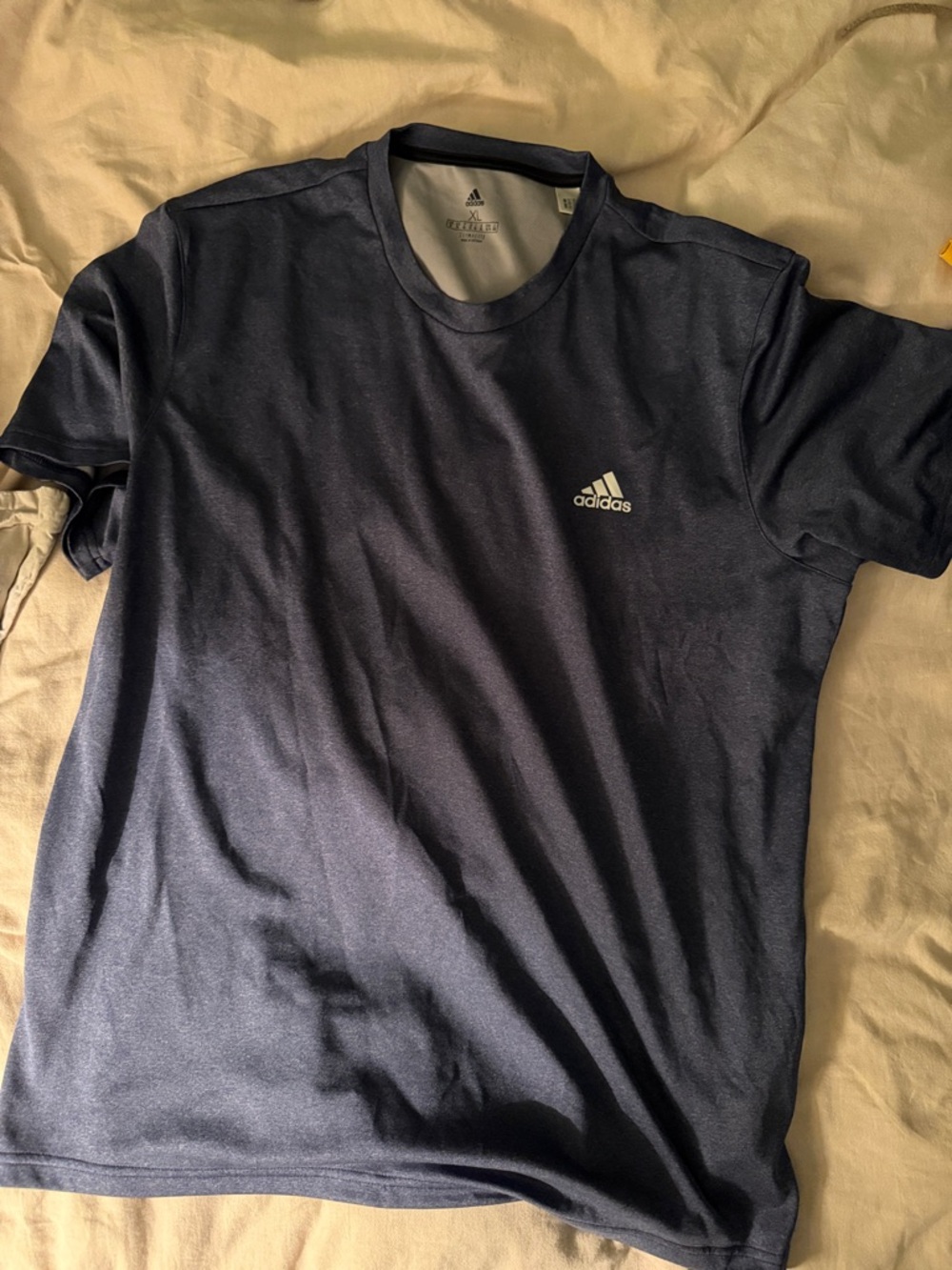 adidas Men's Dark Navy Athletic Short Sleeve Tee